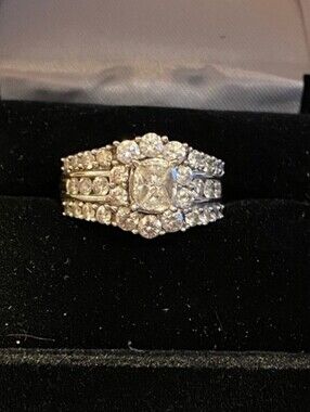100% 14k White Gold 2ct DIAMOND ENGAGMENT RING